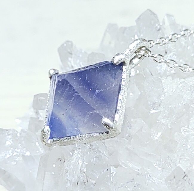 ブルーフローライト＊925 pendant top | iichi 日々の暮らしを