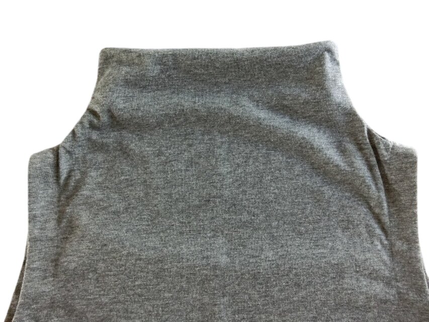 ハンドメイド 杢グレーニット ロングハイネックorボトルネック 