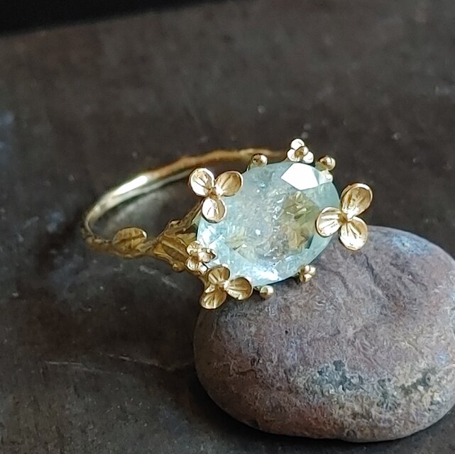 ＊御予約＊箱庭リング k18