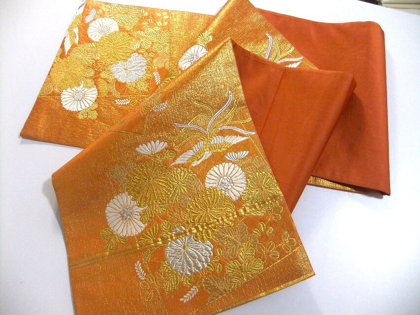 テーブルランナー 鳳凰文 帯リメイク