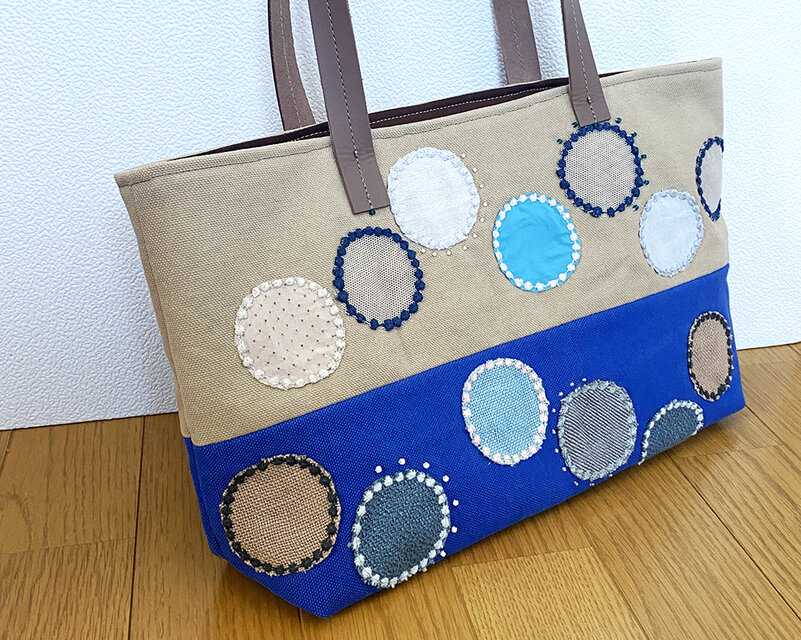 ミナペルホネン“tambourine”アップリケかばん | iichi 日々の暮らしを