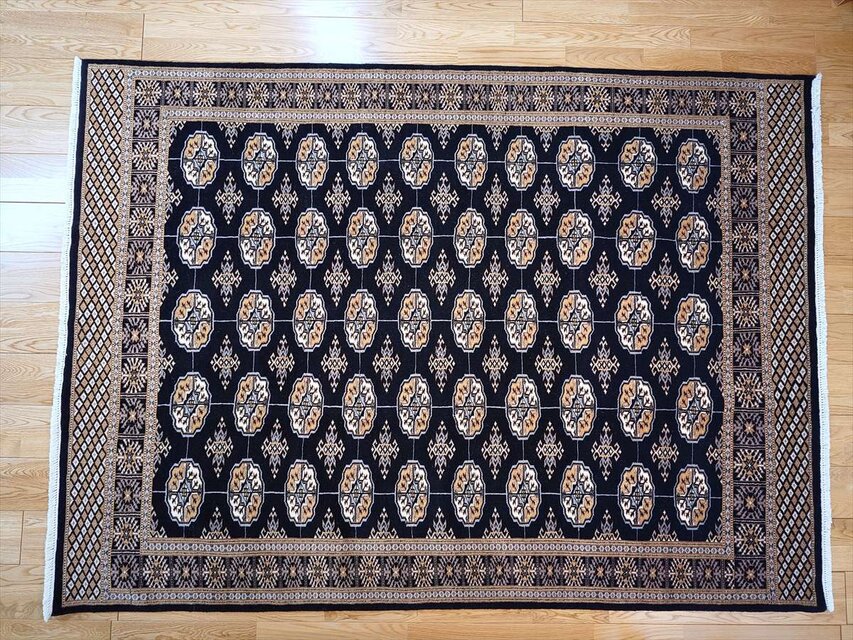 【美品】パキスタン製/絨毯/155x95 美品】パキスタン製/絨毯/155x95