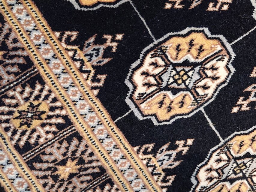 【美品】パキスタン製/絨毯/155x95 iichi限定目玉品】パキスタン絨毯 ハイクオリティ 79x45cm 玄関