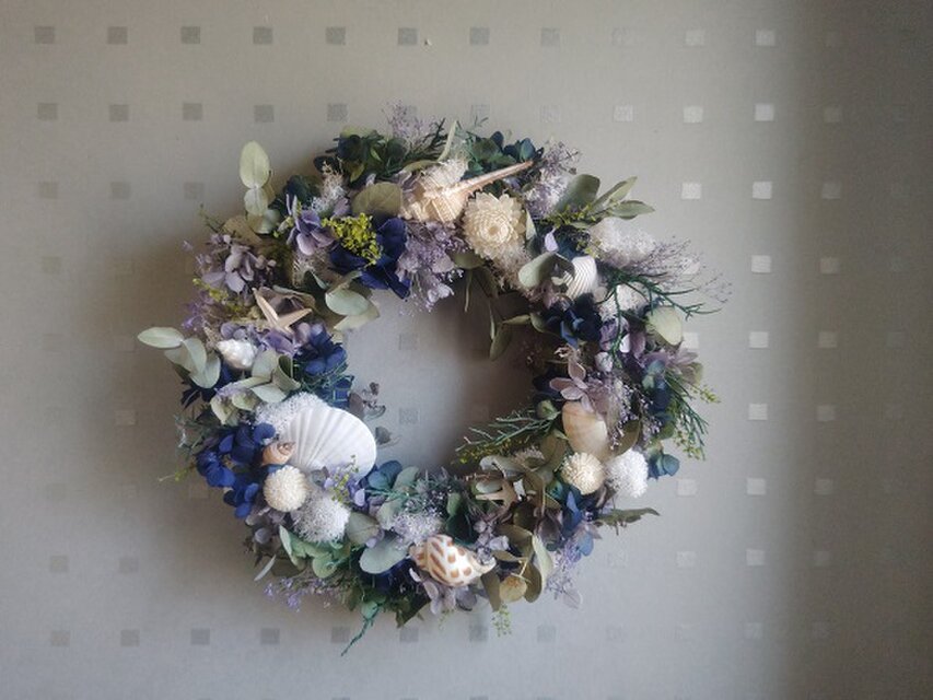 海を感じるwreath