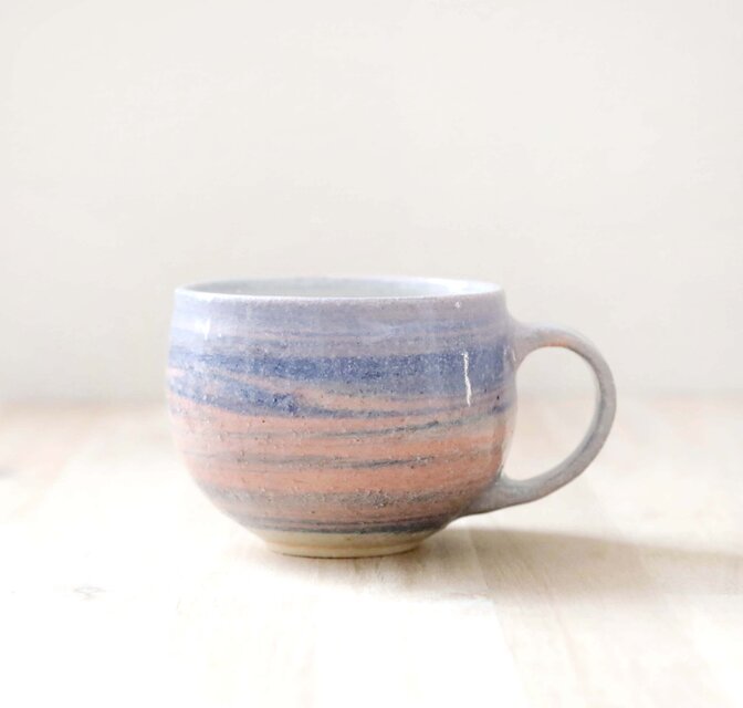 練り上げのマグカップ 夕焼けのグラデーション ＊ 2 | iichi 日々の