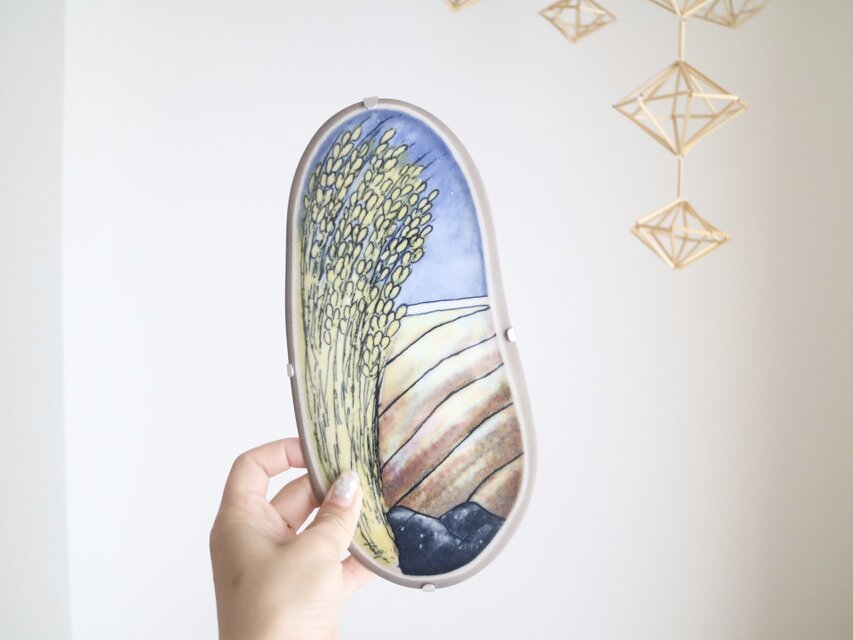 ARABIA  / Helja / ウォールプレート Keltaista viljaa 陶板 No.5428