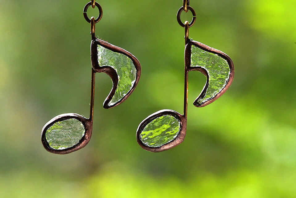 音符 (クリア)　ピアス