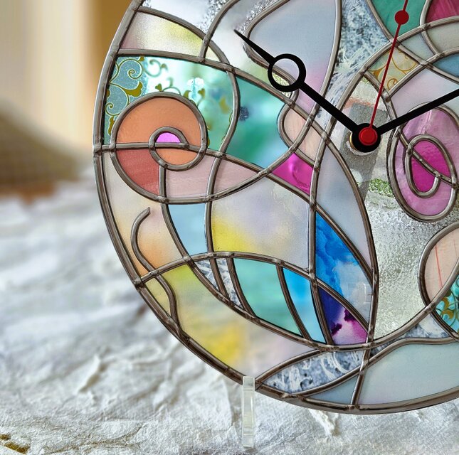 受注：和モダン『心春 Mioto 』アクリル掛け置き兼用時計 | iichi 日々