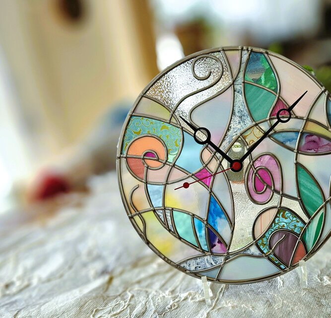 受注：和モダン『心春 Mioto 』アクリル掛け置き兼用時計 | iichi 日々