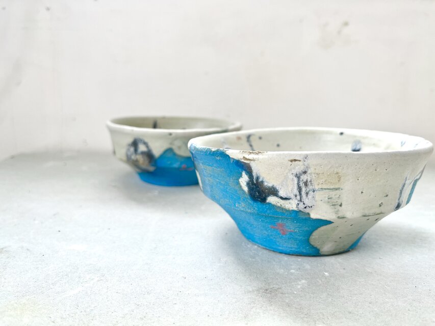 水色ピンク30 小鉢s　向付