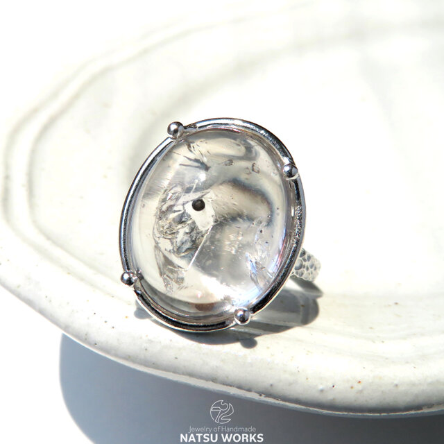 水入り水晶 リング / Enhydro Quartz Ring 3