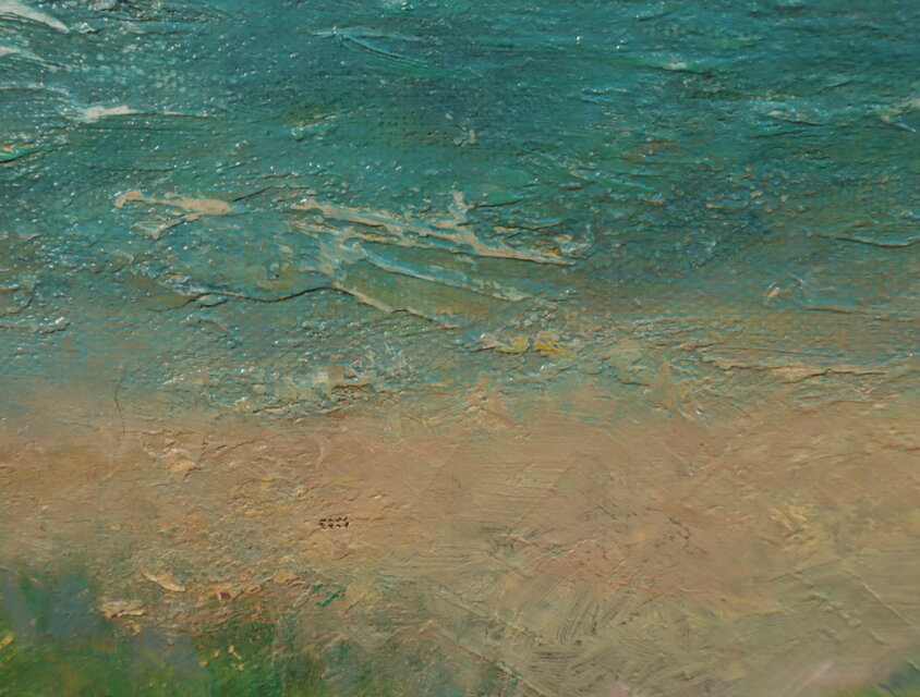 海 絵画（02）sea アクリル画 10号 ocean F10 KIYOKAWA AIMI