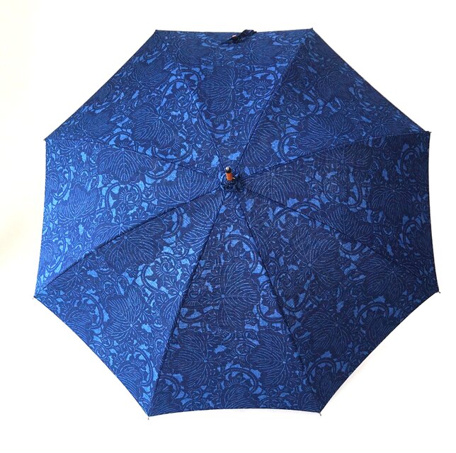 襤褸日傘★藍染古布★ハンドメイド 青藍工房 藍染日傘 臈纈染 | ギフトショップ Nihon Miyabi 通販
