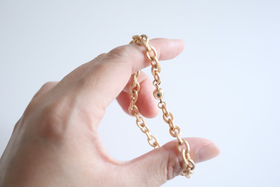 イタリア製　ビンテージ　k14 14金　ブレスレット　アンクレット イタリア製 ビンテージ k14 14金 ブレスレット アンクレット