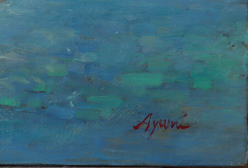 46.「燈台」髙橋一善 油絵 46.「燈台」髙橋一善 油絵