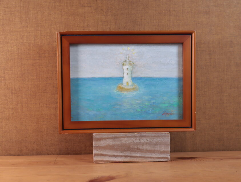 油絵「灯台」 | iichi 日々の暮らしを心地よくするハンドメイド