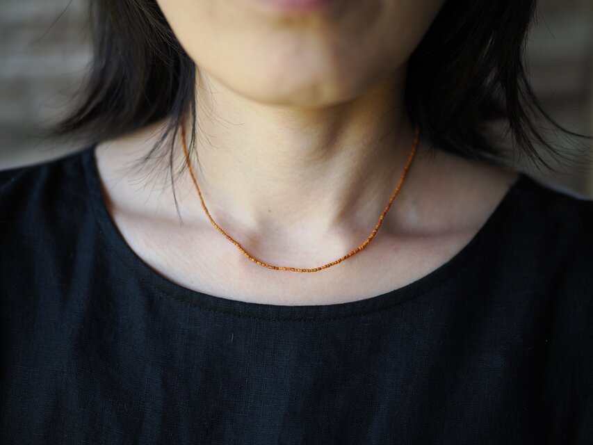 MTO> -Khmer beads- choker necklace | iichi 日々の暮らしを心地よく