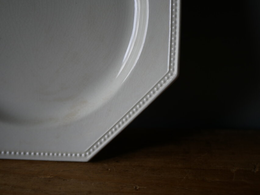 クレイユ モントロー 　オクトゴナル プレート18cm N-927 ◯Creil Montereau クレイユ モントロー オクトゴナルプレート