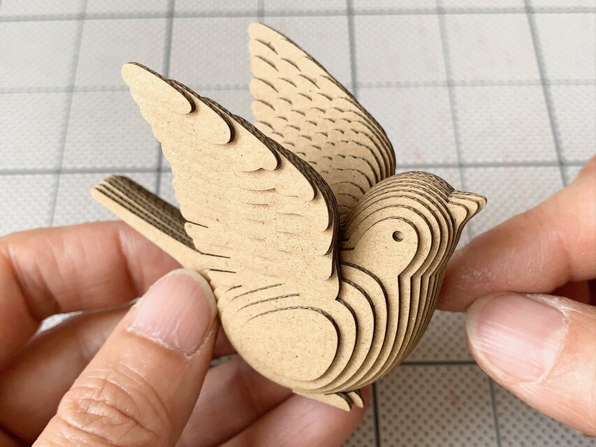 【工作キット】段々すずめ・flap wings