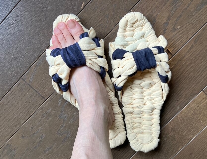 さらふわ幸せルームサンダル（コットン製）