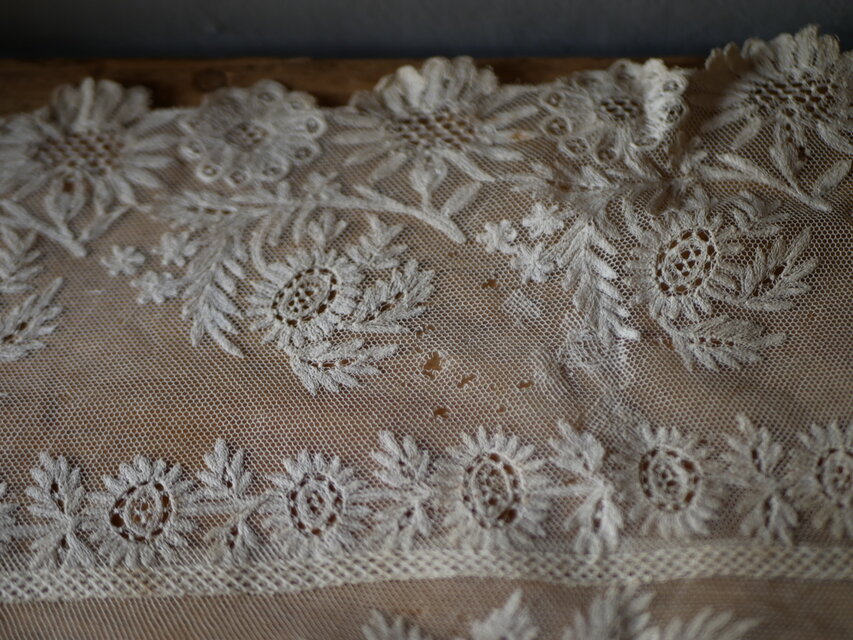 アンティークレース テーブルクロス フランスアンティーク