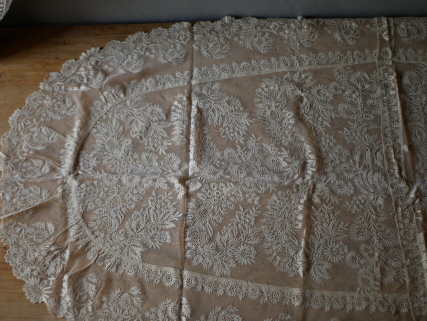 アンティークレース テーブルクロス フランスアンティーク