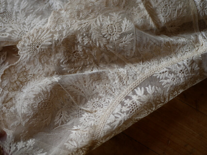 アンティークレース テーブルクロス フランスアンティーク