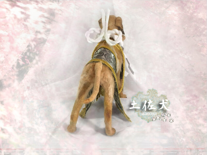 作家 土佐犬 お人形 土佐犬 土佐闘犬 可動 完全オリジナル 羊毛フェルト アート