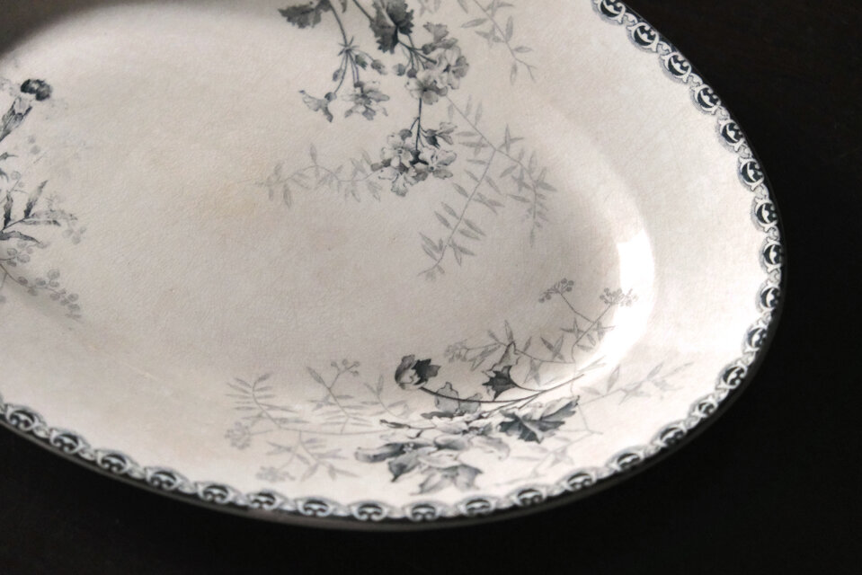 Choisy le roi ショワジールロワ オーバル皿 楕円皿 30.3cm フランス