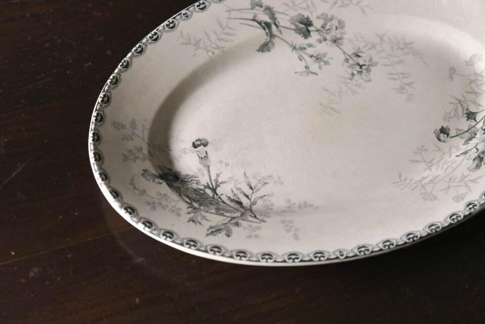 Choisy le roi ショワジールロワ オーバル皿 楕円皿 30.3cm フランス