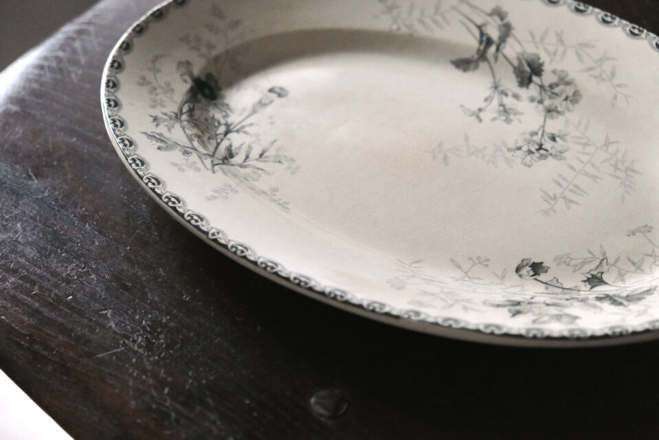 Choisy le roi ショワジールロワ オーバル皿 楕円皿 30.3cm フランス