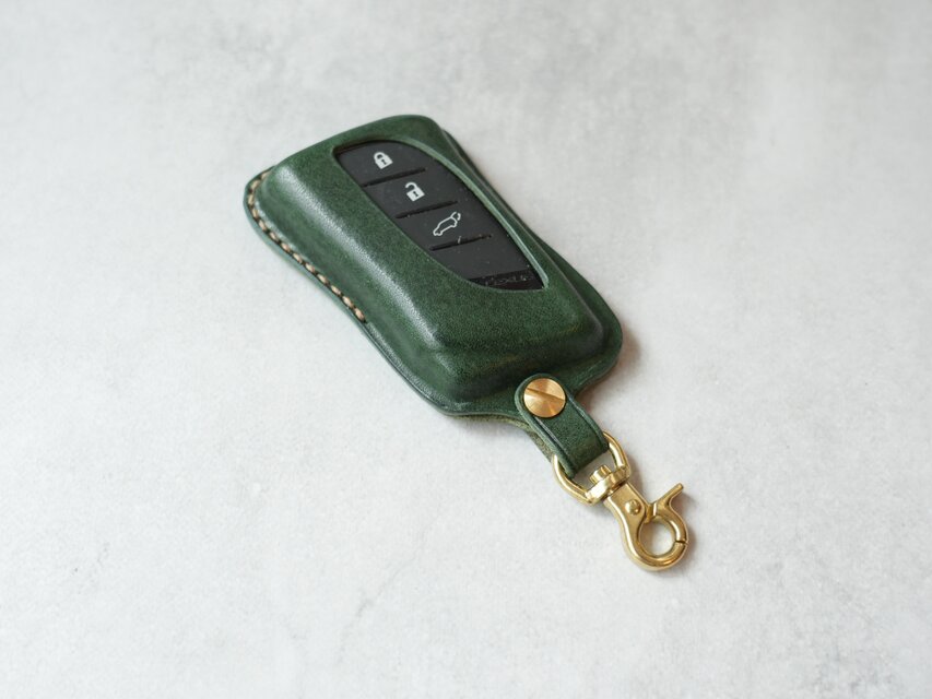 【新作】LEXUS　スマートキーカバーⅡ　栃木レザー【名入れ無料・選べる革とステッチ】手縫い・本革　キーケース　レクサス