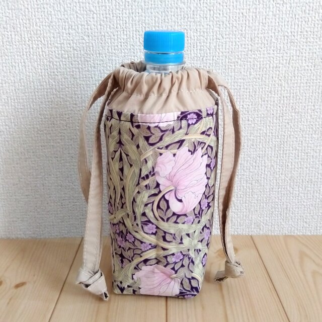 V&Aウィリアムモリス　保温・保冷！！洗える　ペットボトルカバー　ピンパネル　パープル　　296