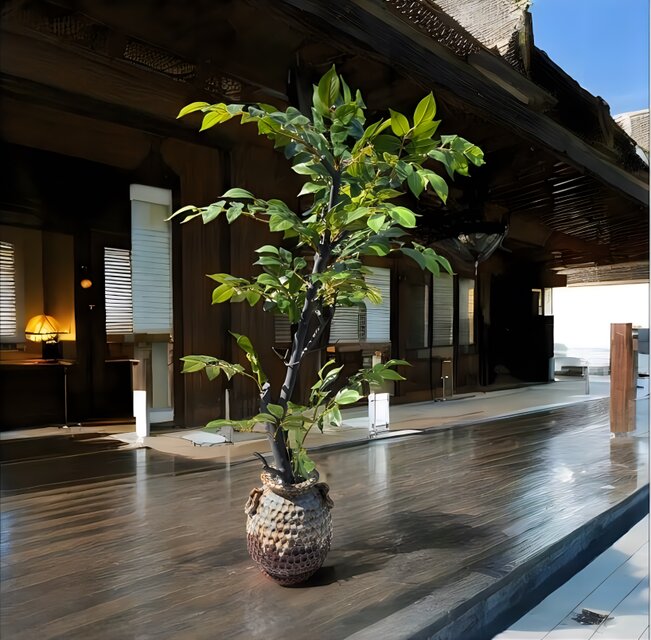 光触媒 人工観葉植物 ウォールグリーン マウンテンアッシュ1.81.8