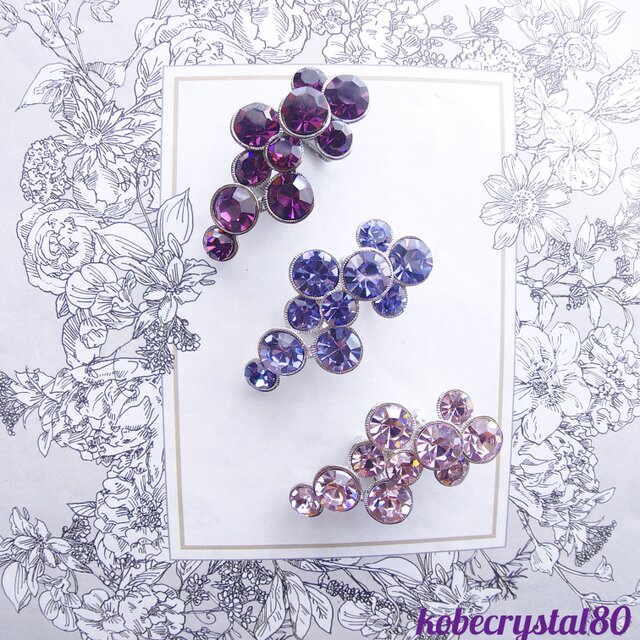 クリスタルガラス帯留め5060301.2.3