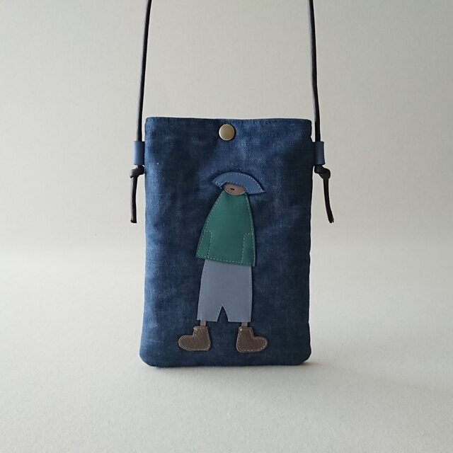 annco denim mobile case [blue/L]