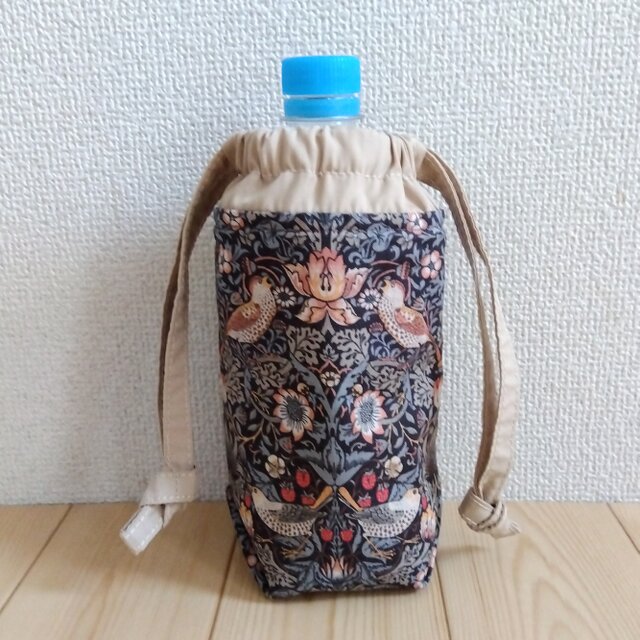 ウィリアムモリス 保温・保冷！！洗える ペットボトルカバー いちご