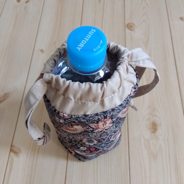 ペットボトルカバー　ウィリアムモリスウィローボウ/セージ　ハンドメイド ペットボトルカバー ウィリアムモリスウィローボウ/セージ