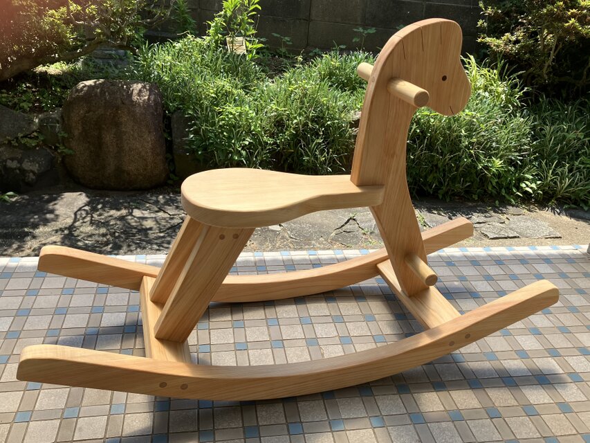 ひのきの木馬おもちゃ(大)