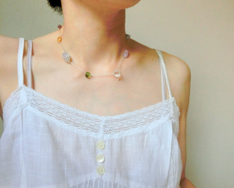 colorful necklace | iichi 日々の暮らしを心地よくするハンドメイドや
