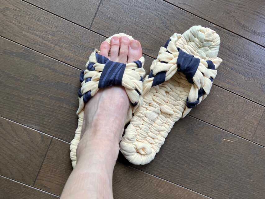 さらふわ幸せルームサンダル（コットン製）