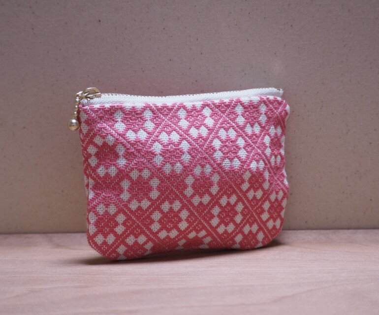 こぎん刺し ポーチ 刺繍 kogin 総刺し | iichi 日々の暮らしを心地よく