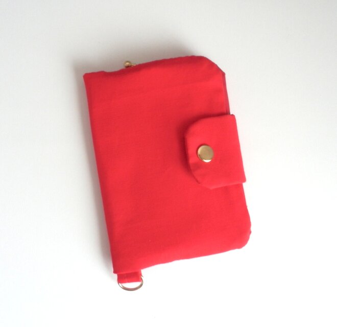 障害者手帳・タクシー券ケース　レッド
