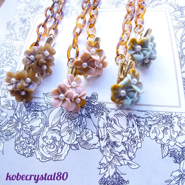 小さな小花フラワーナプキンクリップ 250701-1.2.3