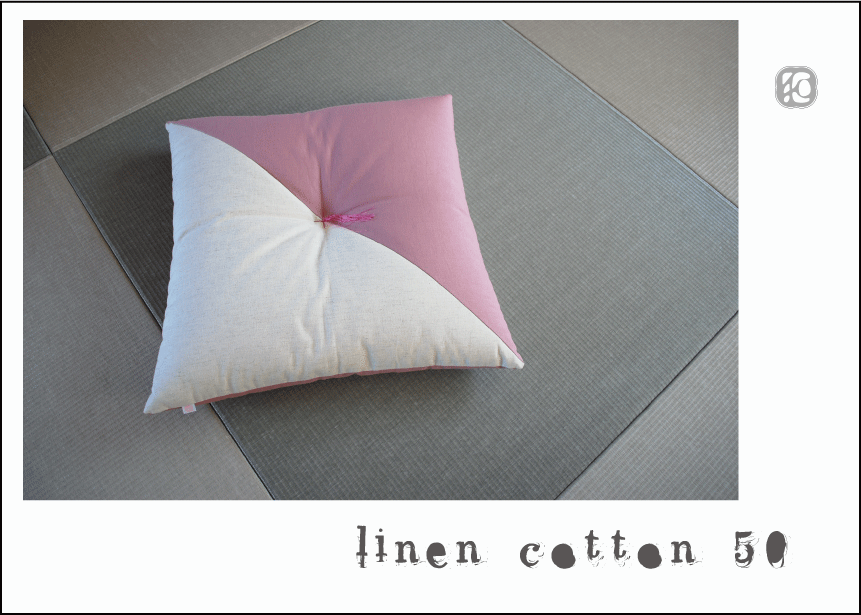 Japanese cushion＜cotton＋Linen＞５０