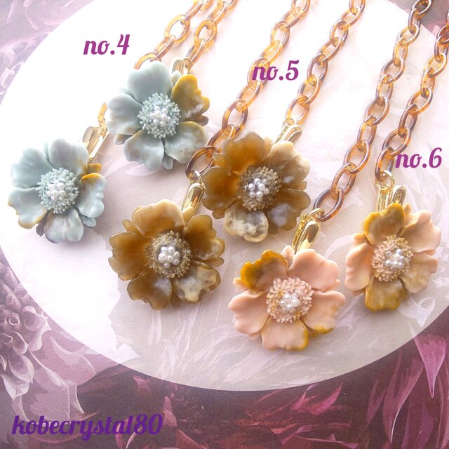 甘すぎないシックなお花フラワーナプキンクリップ 250701-4.5.6