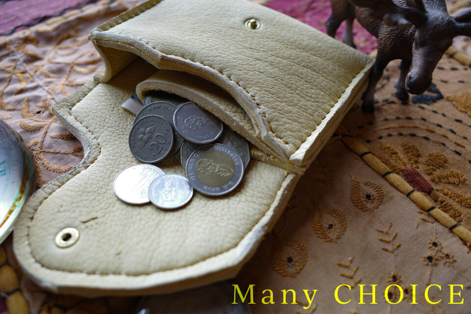 やみつきエルクのミニマム財布（レモンドロップ）