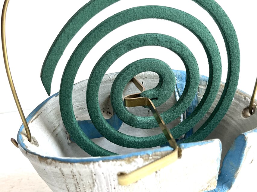 水色ピンク51 蚊やりクリップ式 真鍮とって 蚊取り線香ホルダー 蚊遣