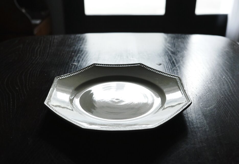 Digoin & Sarreguenines オクトゴナル 平皿 フランス アンティーク b