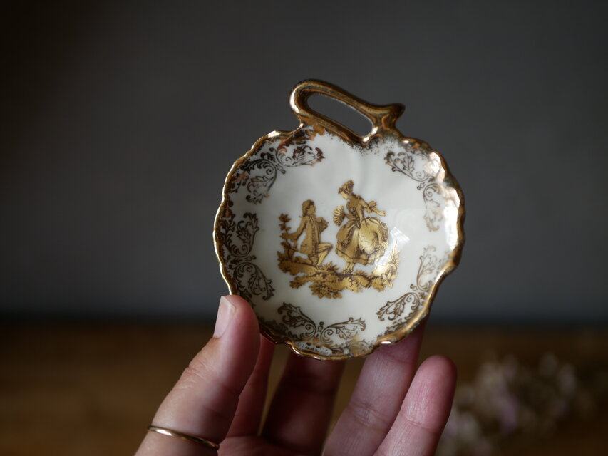 LIMOGES 小さなお皿 リモージュ フランスヴィンテージ ブロカント
